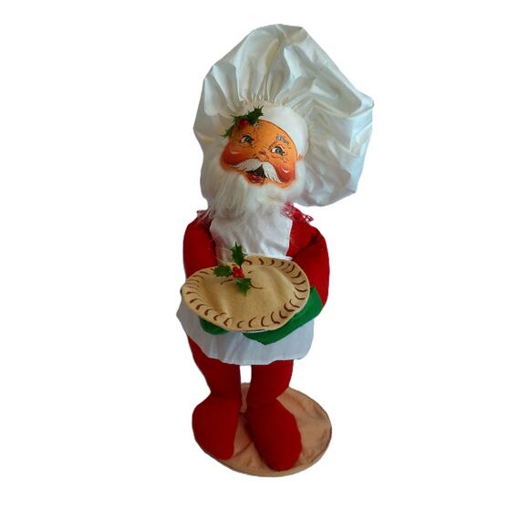 Vintage Annalee Santa Claus Baker Chef With Tag - Picture 1 of 7